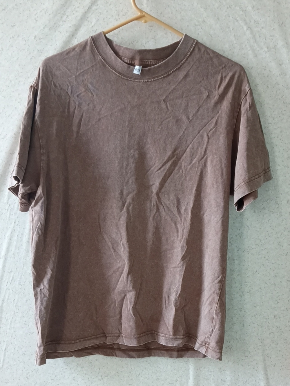 Men's Washed Crewneck T-Shirt - Brown